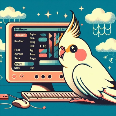 a cute birb poster