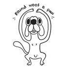 a dog clapping